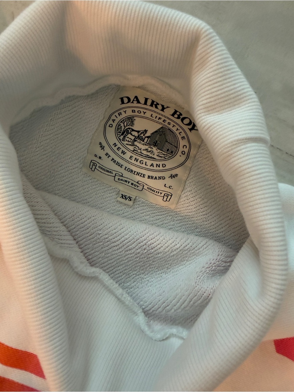 DAIRY BOY Masters tennis rollneck size XS/S - Picture 5 of 5